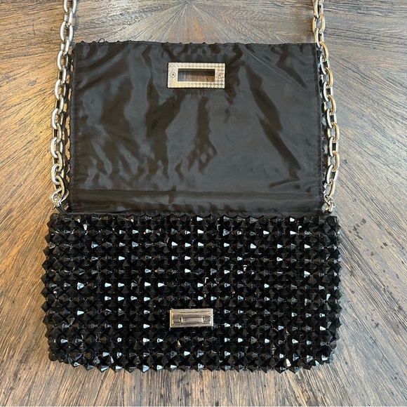Elegant Black Zara Studded Clutch - Picture 3 of 16